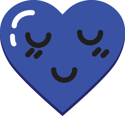 Blue Heart shapes for valentines day