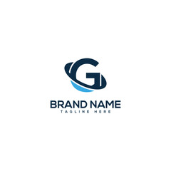 Professional G Letter Technology Logo Design vector Element.