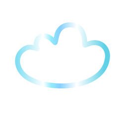 Cloud gradien icon 