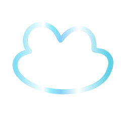 Cloud gradien icon 
