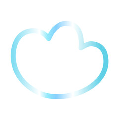 Cloud gradien icon 