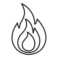 Fire line icon.