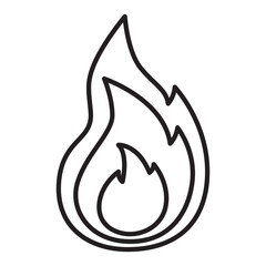Fire line icon.