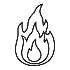 Fire line icon.