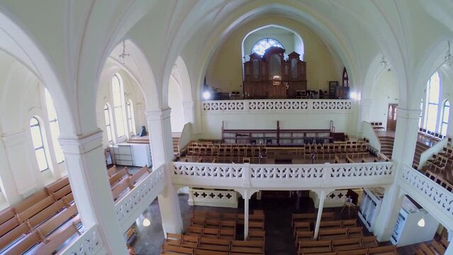 Second level with organ in Evangelical Lutheran Cathedral 