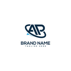 Obraz premium Professional Letter AP PA Technology Logo Design vector Element.