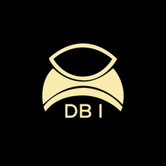 DBI Letter logo design template vector. DBI Business abstract connection vector logo. DBI icon circle logotype.
