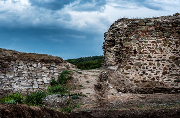 Ruins of Koprijan (Kurvingrad, Kurvinokape, Korvingrad), Serbian medieval fortress, located near Nis, in the southerna part of Serbia