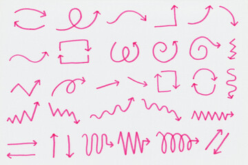 手書きの矢印素材