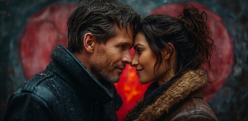 Obraz premium Valentines day best romantic couple flower hart created by ai