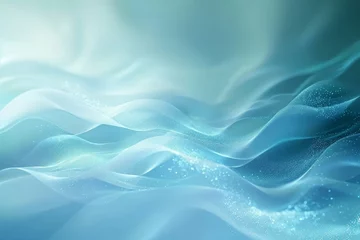 Behangcirkel 水色の流れる抽象的な背景, Generative AI © Image Alchemy