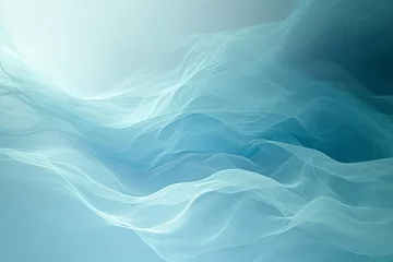 Behangcirkel 水色の流れる抽象的な背景, Generative AI © Image Alchemy