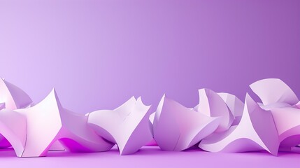 3d purple and white abstract geometrical background