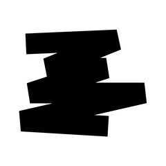 Abstract Sign zig zag