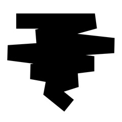 Abstract Sign zig zag