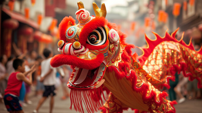 Chinese New Year Dragon at the festival 