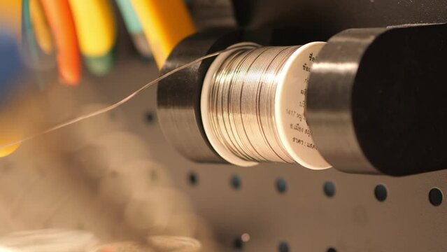 Solder lead holder