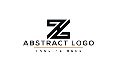 ZH, Z monogram logo with abstract line design template