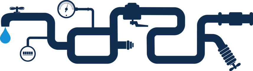 Plumbing, sanitary equipment repair and maintenance design