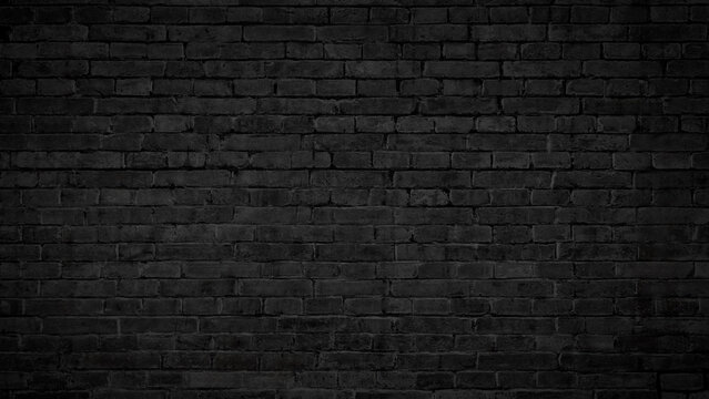Fototapeta Empty  black concrete texture background, abstract backgrounds, background design. Blank concrete wall black color for texture background, texture background as template, page or web banner
