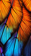 bright background texture of butterfly wings with a beautiful pattern