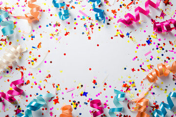 background with confetti