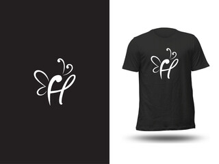 Butterfly H  t-shirt design