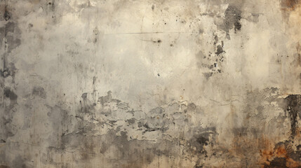 A monochrome textured wall with a blend of grey and white tones, depicting the beauty of urban decay and time's effect.