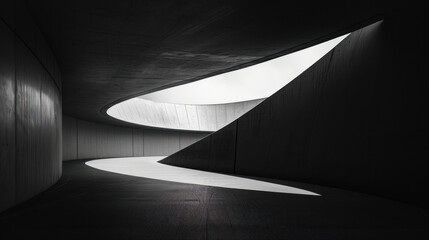 Abstract architectural background, White concrete architecture structure. - obrazy, fototapety, plakaty