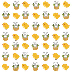 Fototapeta premium cute seamless animal pattern - Background for wrapping paper, holiday textiles, decor.