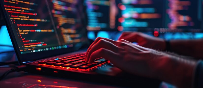 Coding with keyboard, securing network.