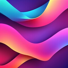 Vector gradient 3d abstract background, Generated AI
