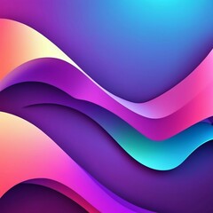 Obraz premium Vector gradient 3d abstract background, Generated AI