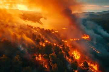Fototapeta na wymiar Forest Fire