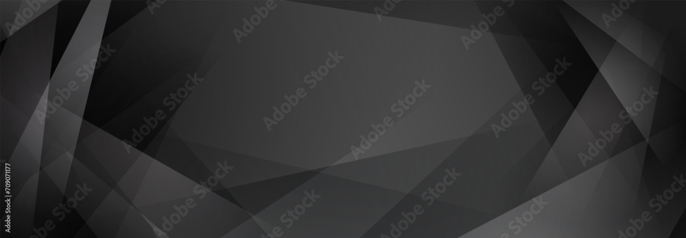 Wall mural abstract background of straight intersecting lines and translucent polygons in black colors