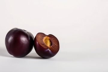 Obraz premium plum photography white backdrop 