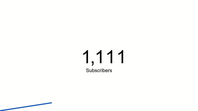 1 Million Live Subscribers Count