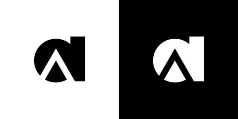 Minimalist Letter A A monogram logo design vector template