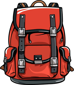 recommend clip art: Backpack clipart design illustration