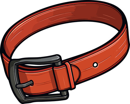 recommend clip art: Leather belt clipart design illustration