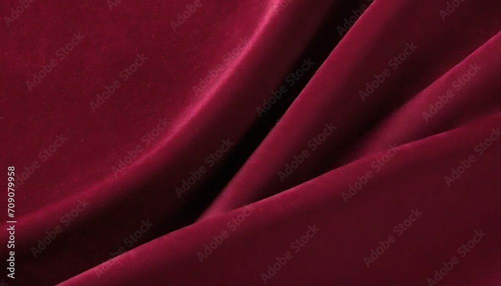 Poster bordeaux red satin silk wavy background