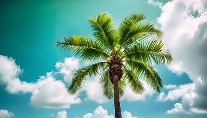 palm tree and blue sky