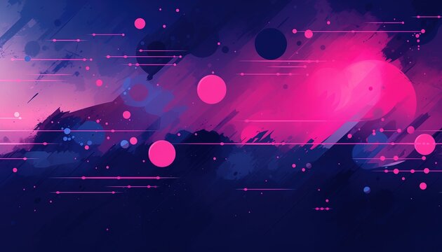 pink and blue toned background with dots 