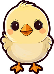 Baby chicken clipart design illustration