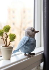 cute plush toy made from crochet