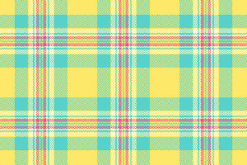 Fabric background vector of texture check textile with a pattern tartan plaid seamless.