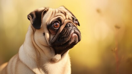 Obraz premium Portrait of pug