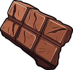 Chocolate bar clipart design illustration