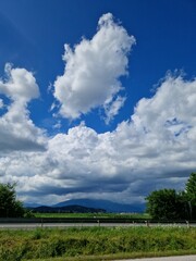 landscape with sky and clouds