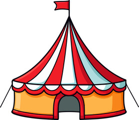 Circus tent clipart design illustration